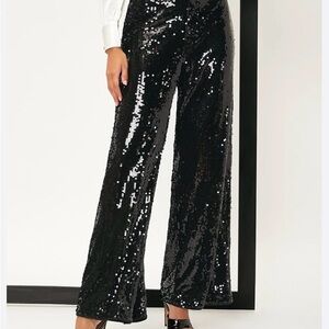 Sequin Black Women's Pants ZS .  XXL